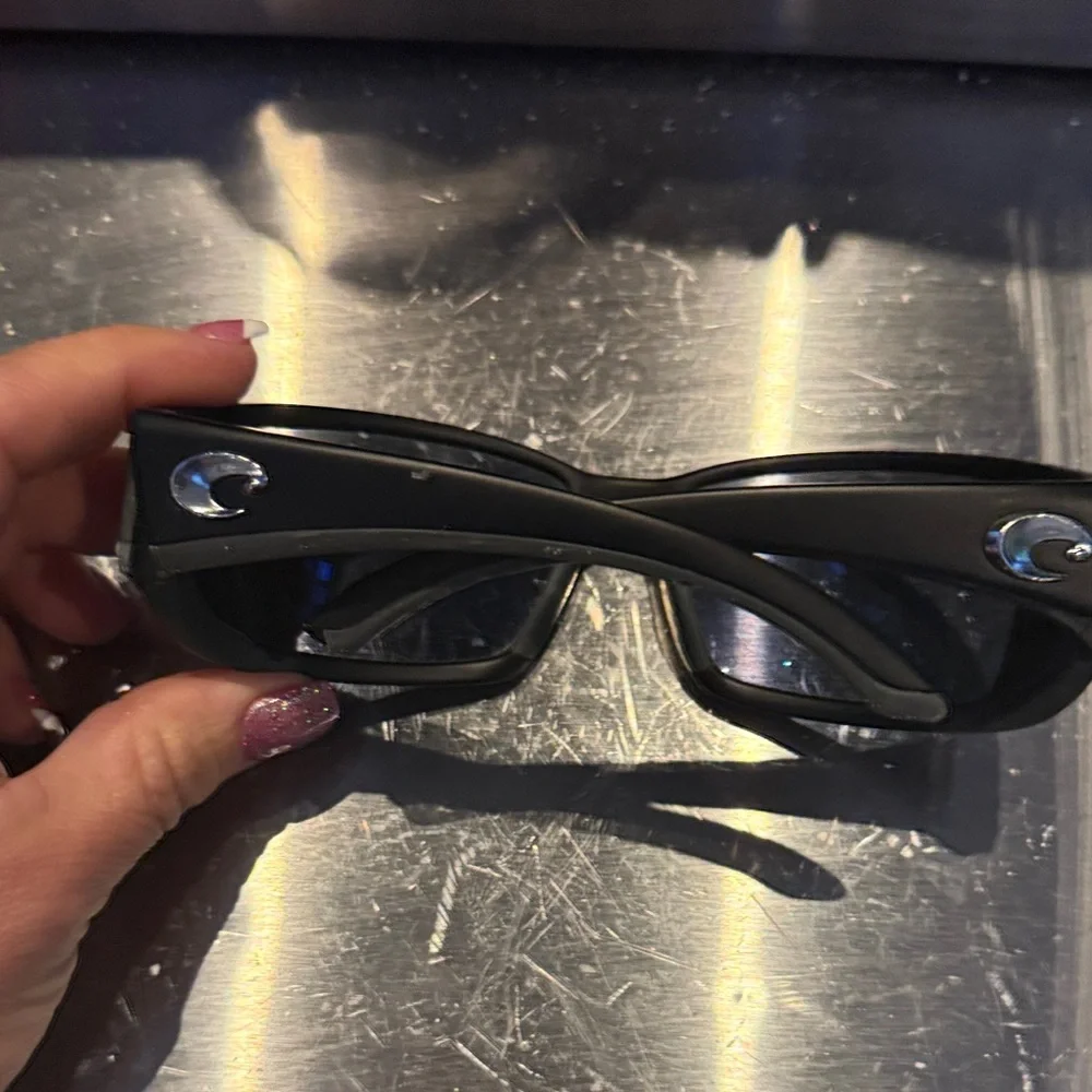 Costa Black Sunglasses with Silver Logo